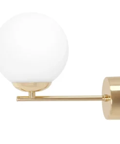 Dekoracyjna lampa ścienna, złoto-biały kinkiet K-5425 z serii REA*Sklep Kaja Shop