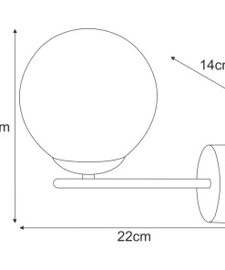 Dekoracyjna lampa ścienna, złoto-biały kinkiet K-5425 z serii REA*Sklep Kaja Shop