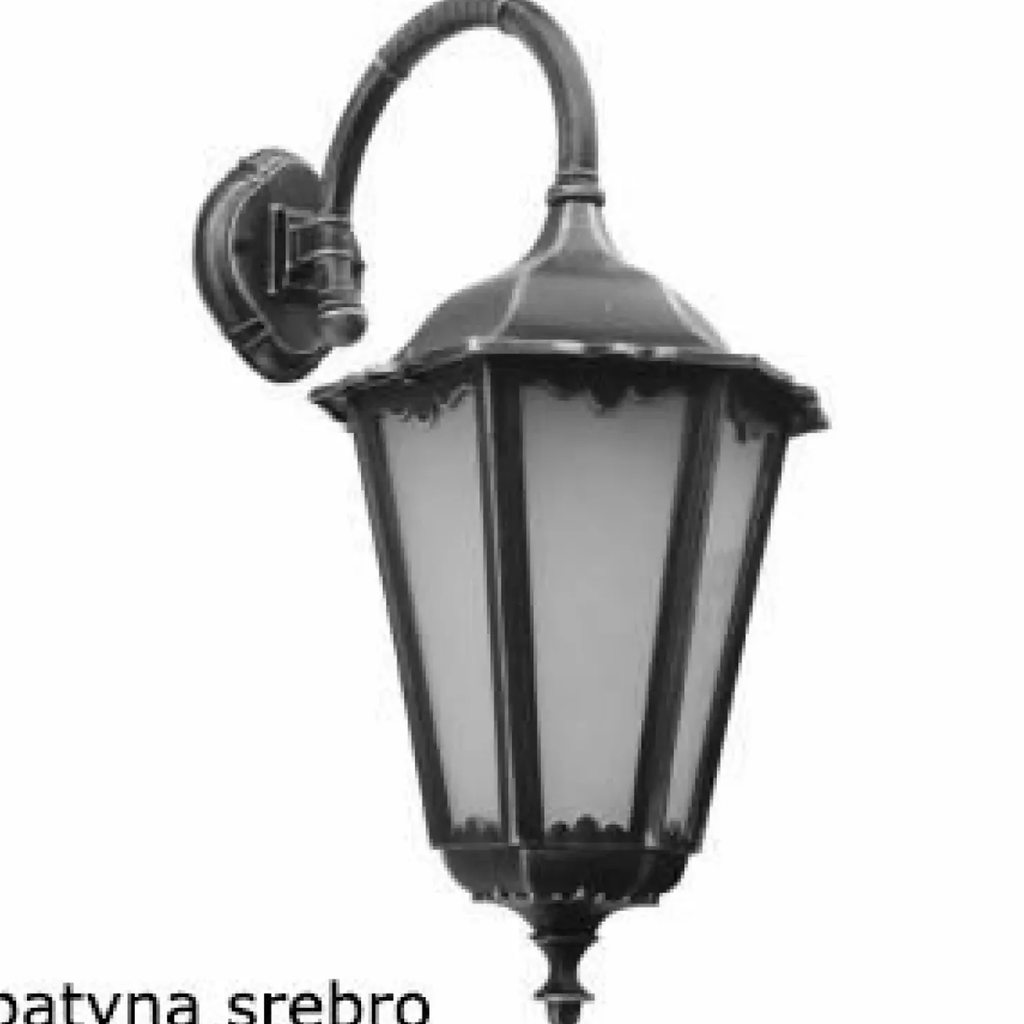 Dekoracyjna lampa elewacyjna, czarna K 3012/1/BD z serii RETRO MAXI | Kaja Oświe*Sklep Kaja Discount