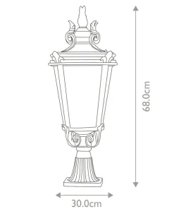 Dekoracyjna lampa ogrodowa, stojąca BT3-L z serii BALTIMORE*Sklep Kaja Outlet