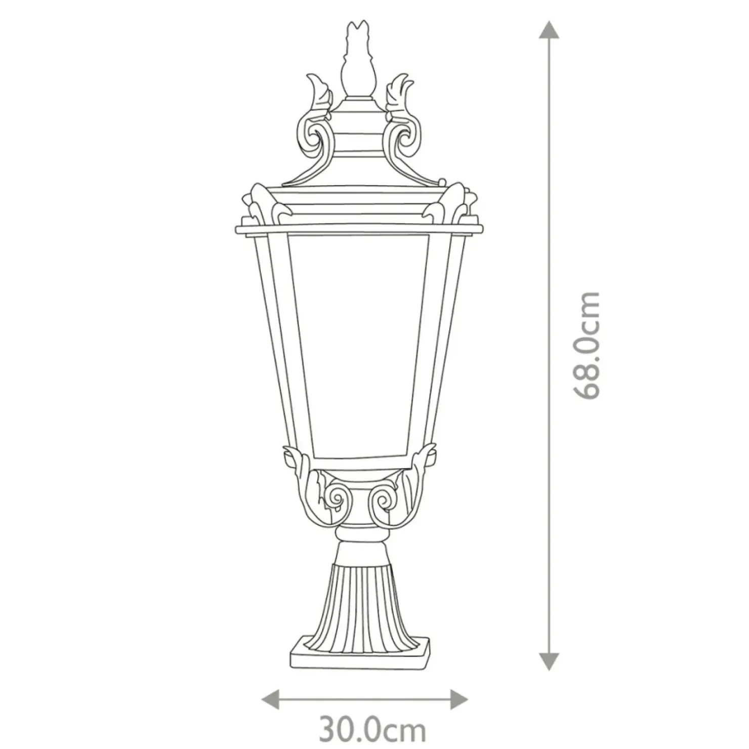 Dekoracyjna lampa ogrodowa, stojąca BT3-L z serii BALTIMORE*Sklep Kaja Outlet