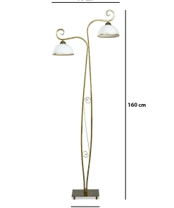 Dekoracyjna lampa podłogowa w stylu retro 149/LP2 WIVARA | Kaja*Sklep Kaja Cheap