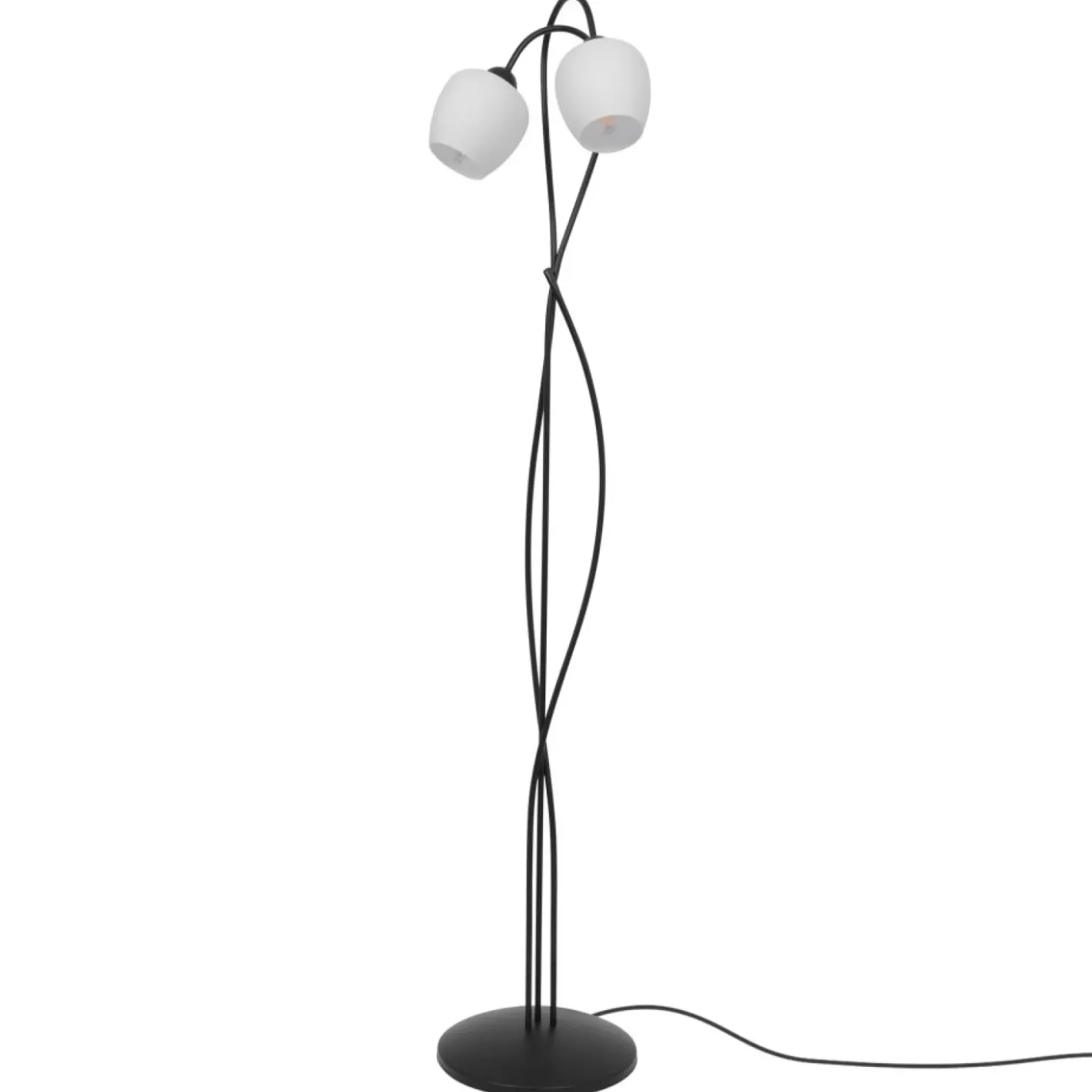 Dekoracyjna lampa podłogowa z białymi kloszami K-5188 z serii BELLA*Sklep Kaja Best Sale