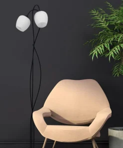 Dekoracyjna lampa podłogowa z białymi kloszami K-5188 z serii BELLA*Sklep Kaja Best Sale