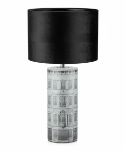 Dekoracyjna lampa stołowa z rysunkiem miasta 108103 | Kaja Oświetlenie*Sklep Kaja Discount