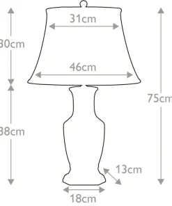 Dekoracyjna lampa stołowa, nocna BLUE-HEX-TL z serii BLUE HEX*Sklep Kaja Fashion