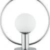 Dekoracyjna lampa stołowa z ramką w chromie O2948 L1 CH | Kaja*Sklep Kaja Clearance