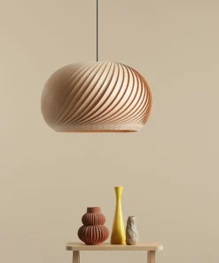Best Sale Sklep Kaja Dekoracyjna lampa wisząca z drewnianym kloszem 1110G_L z serii NATURE Zadzwońporabattel.783200183(8-16)/mailsklep@kaja.com.pl