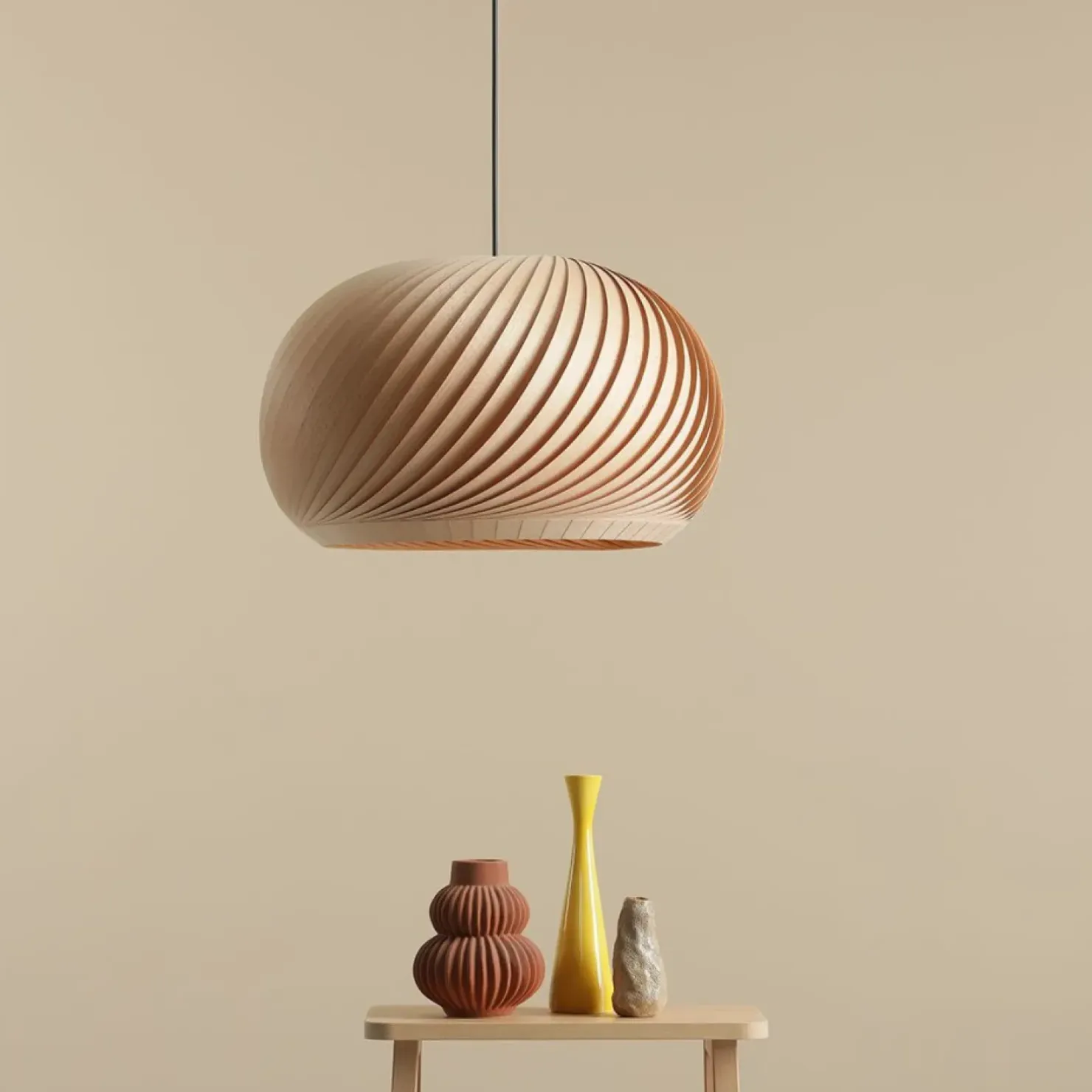 Best Sale Sklep Kaja Dekoracyjna lampa wisząca z drewnianym kloszem 1110G_L z serii NATURE Zadzwońporabattel.783200183(8-16)/mailsklep@kaja.com.pl