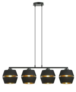 Dekoracyjna lampa wisząca ze złotym akcentem 1183/4 z serii PIANO*Sklep Kaja New