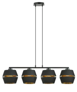 Dekoracyjna lampa wisząca ze złotym akcentem 1183/4 z serii PIANO*Sklep Kaja New