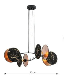 Shop Sklep Kaja Dekoracyjna lampa wisząca do salonu 1327/4 MOTIF | Kaja Oświetlenie