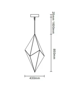 Best Sale Sklep Kaja Dekoracyjna lampa wisząca LP-055/1P BK KONSTELACJA | Kaja Oświetlenie