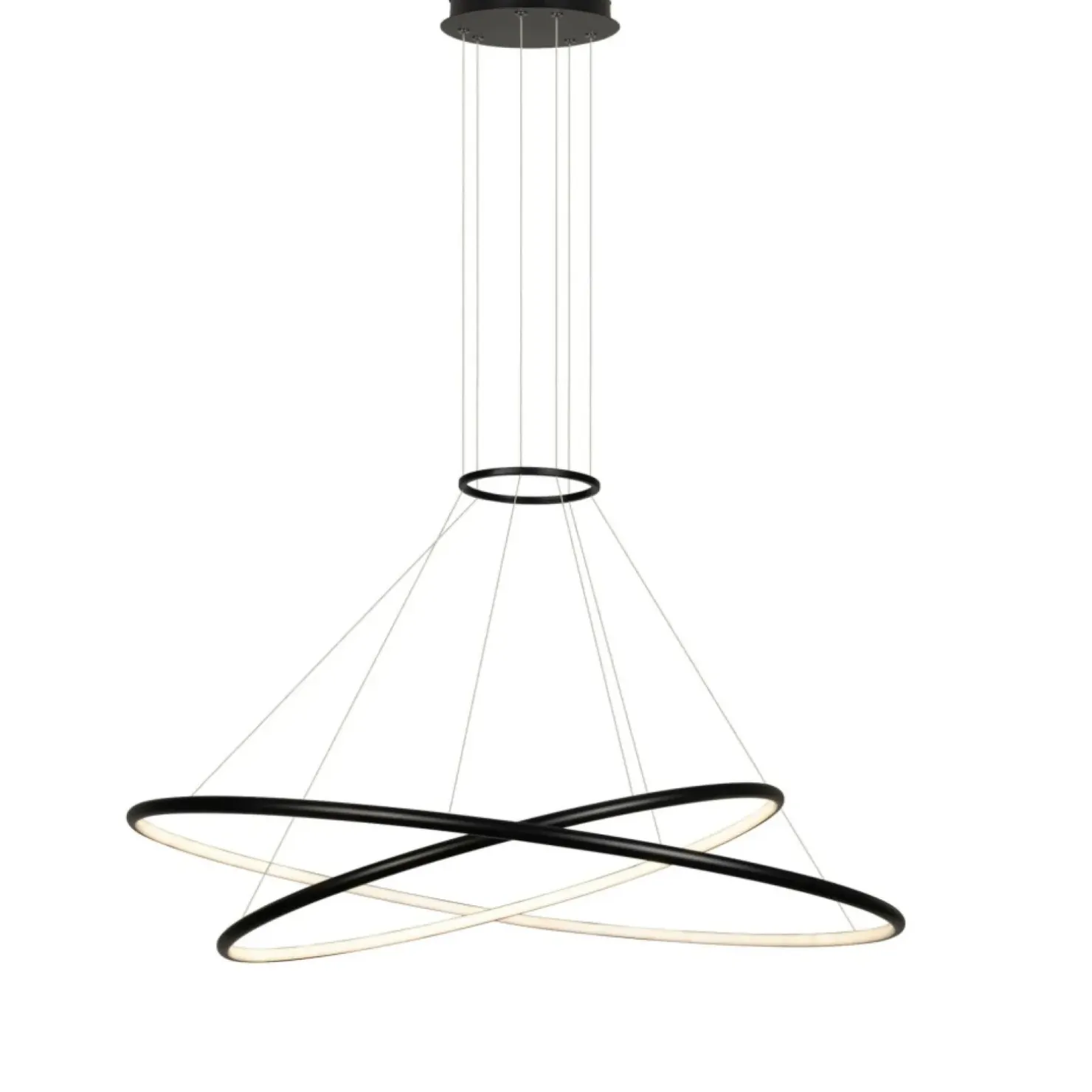 Outlet Sklep Kaja Dekoracyjna lampa wisząca do salonu LP-940/2P BK CCT HALIFAX | Kaja