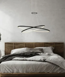 Outlet Sklep Kaja Dekoracyjna lampa wisząca do salonu LP-940/2P BK CCT HALIFAX | Kaja