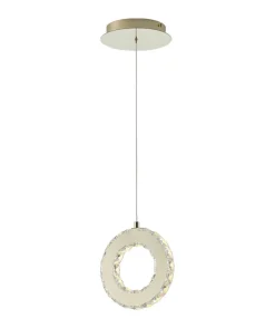 Flash Sale Sklep Kaja Dekoracyjna lampa wisząca kryształowe koło MD3713-1-3GT GIRONA | Kaja
