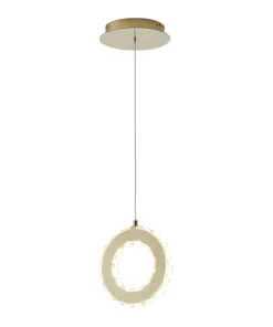 Flash Sale Sklep Kaja Dekoracyjna lampa wisząca kryształowe koło MD3713-1-3GT GIRONA | Kaja