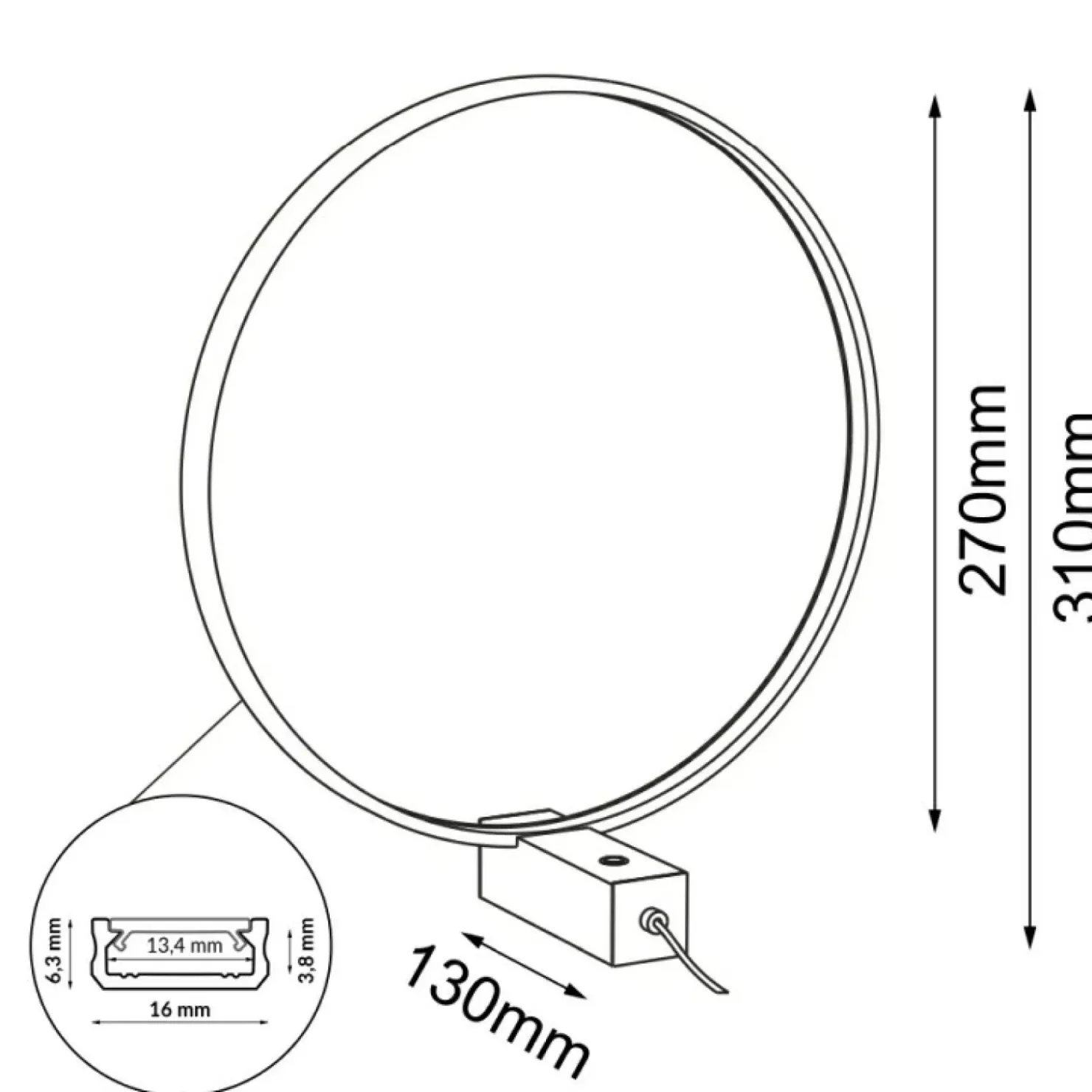 Dekoracyjna lampka biurkowa ⌀27cm 3000K ANT 2000 AGARO | Kaja*Sklep Kaja Discount