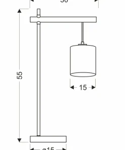 Dekoracyjna lampka nocna z drewnem 41-38418 COMBI | Kaja Oświetlenie*Sklep Kaja Discount