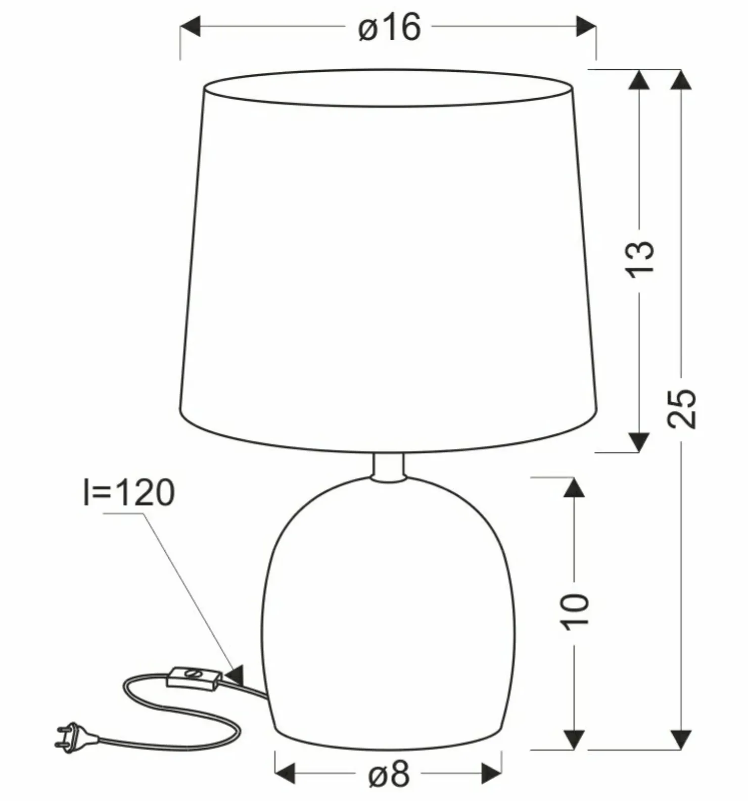 Dekoracyjna lampka stołowa z beżowym abażurem 41-24374 z serii ADELINA | Kaja Oś*Sklep Kaja Flash Sale