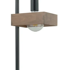 Dekoracyjna lampka stołowa z drewnianym kloszem SIG 50251 serii ROBIN*Sklep Kaja Shop