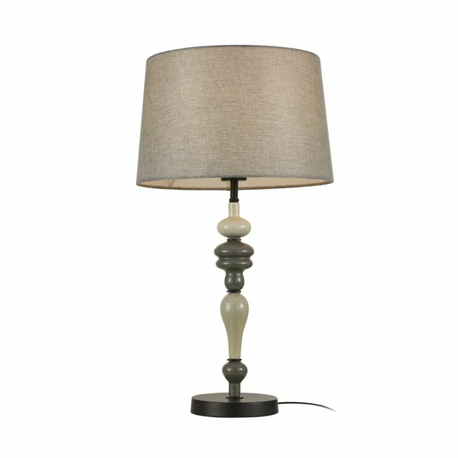 Dekoracyjna lampka stołowa z abażurem TB-22374-BK NEROM | Kaja*Sklep Kaja Shop