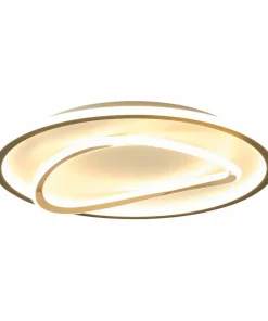 Dekoracyjna, ledowa lampa do sypialni MX3889-1A-3BGT LENS | Kaja*Sklep Kaja New
