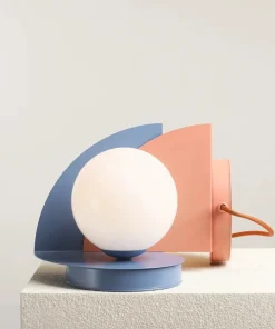 Dekoracyjna, niebieska lampka nocna ⌀14cm 1125B16 z serii LOOP | Kaja Oświetleni*Sklep Kaja Discount