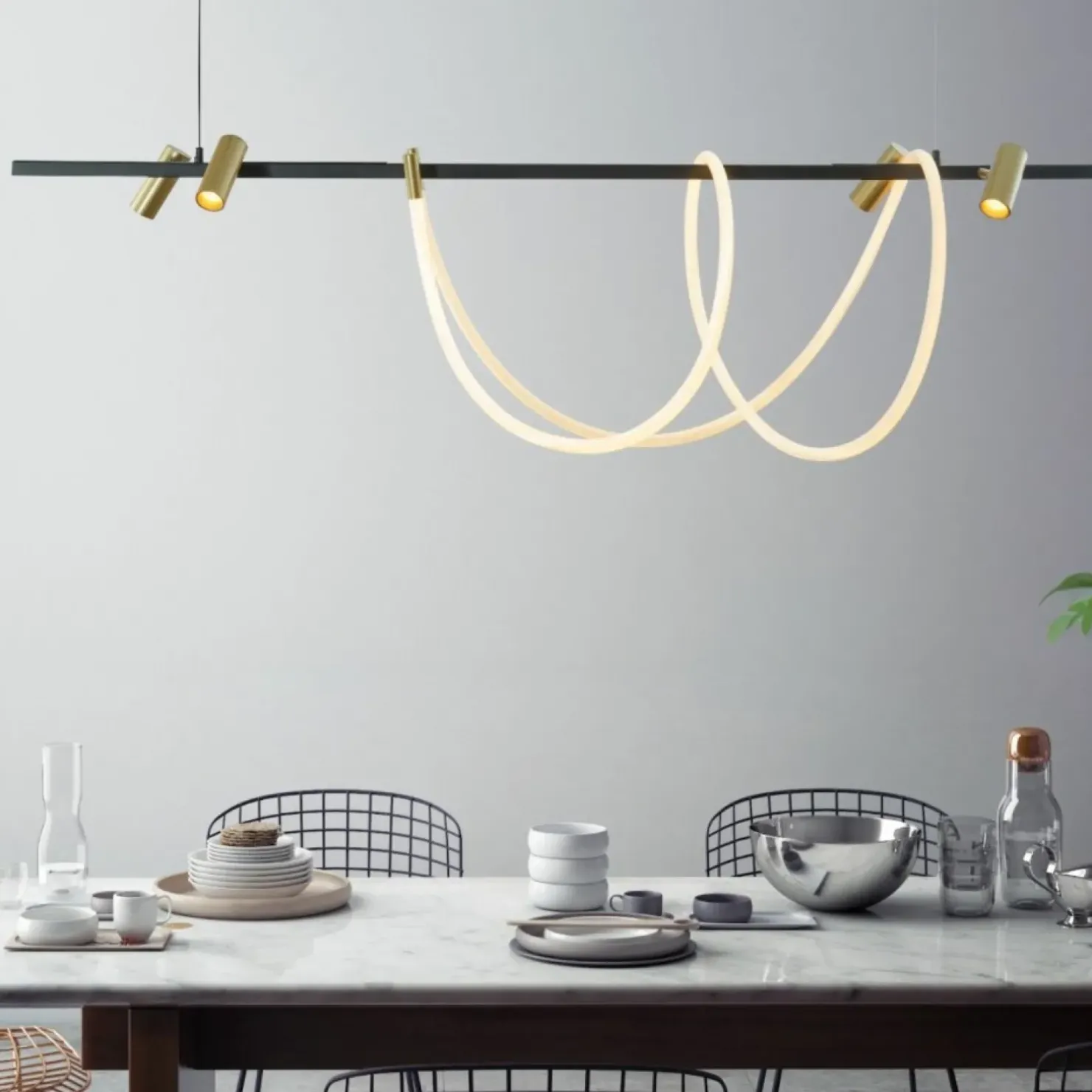 Best Sklep Kaja Dekoracyjna, pozioma lampa LED nad stół ZM 2200277L BALBO | Kaja