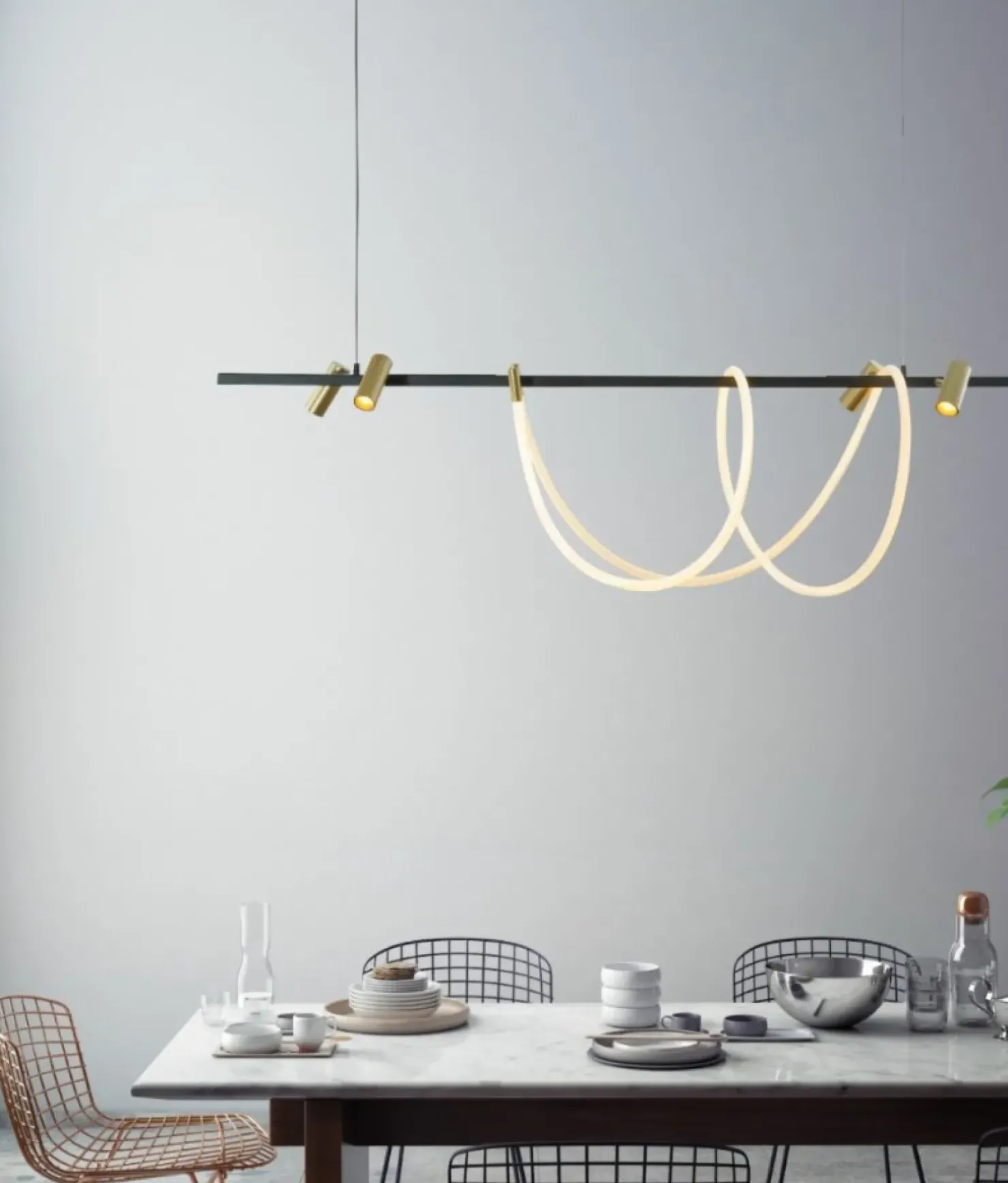 Best Sklep Kaja Dekoracyjna, pozioma lampa LED nad stół ZM 2200277L BALBO | Kaja