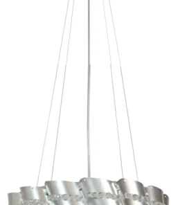 Dekoracyjna, srebrna lampa wisząca 31-40633 SMILE | Kaja Oświetlenie*Sklep Kaja Store