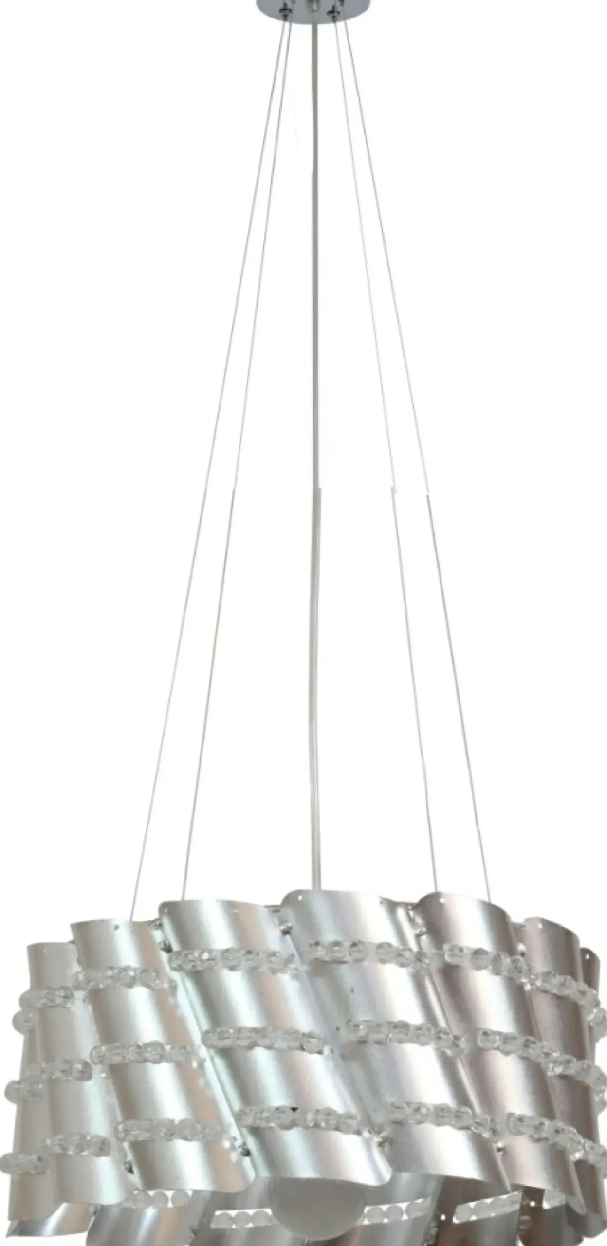 Dekoracyjna, srebrna lampa wisząca 31-40633 SMILE | Kaja Oświetlenie*Sklep Kaja Store