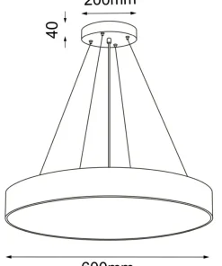 Online Sklep Kaja Dekoracyjna, złota lampa wisząca ⌀60cm ANT 5093 SENGO | Kaja