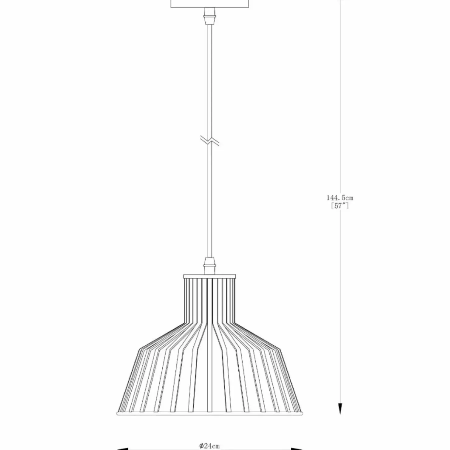 Outlet Sklep Kaja Dekoracyjna, złota lampa wisząca na zwisie ZM A8078-GLD z serii DOLIA