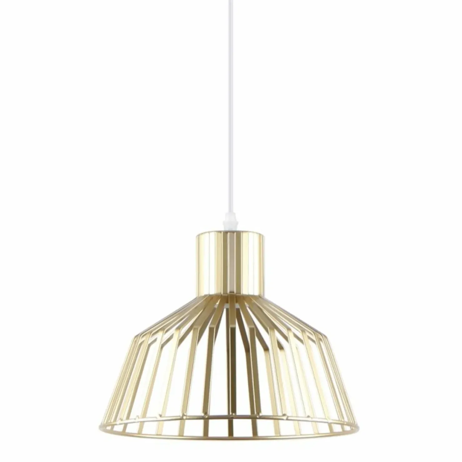 Outlet Sklep Kaja Dekoracyjna, złota lampa wisząca na zwisie ZM A8078-GLD z serii DOLIA