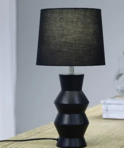 Designerka, czarna lampka stołowa do salonu 108447 z serii SIENNA*Sklep Kaja Shop