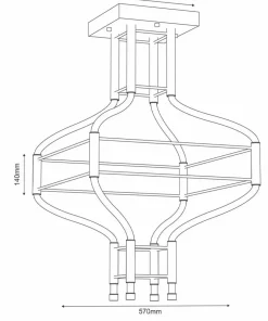 Designerka lampa wisząca LED na schody 3000K ANT 9055 ALHA S | Kaja*Sklep Kaja Sale