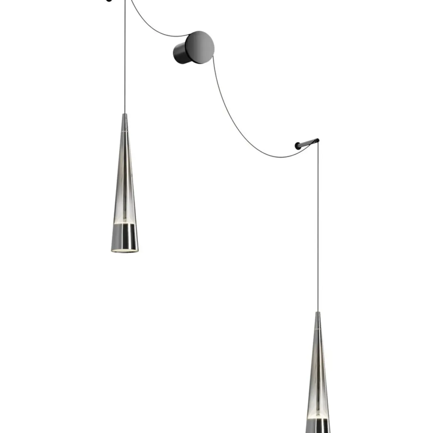 Designerki kinkiet z wiszącymi ramionami P090WL-L24CH3K serii SINTESI*Sklep Kaja Cheap