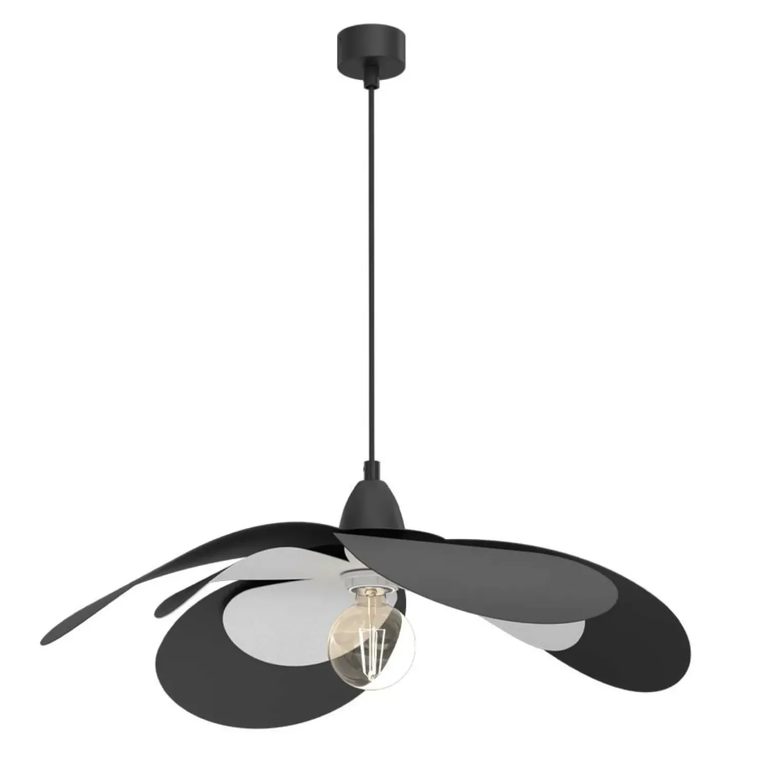New Sklep Kaja Designerska, czarna lampa wisząca imitująca kwiat ANT 5011 ZONO P