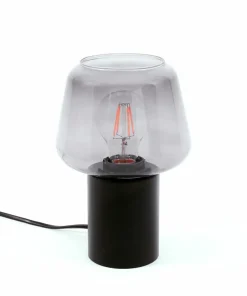 Designerska czarna lampka nocna TB-3332-1S-BK+SG ROMIO | Kaja*Sklep Kaja Outlet