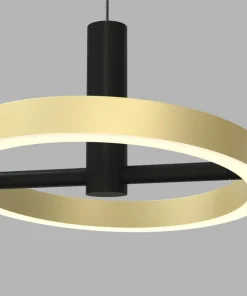 Best Sale Sklep Kaja Designerska, czarno-złota lampa wisząca LED WF 5016-304 BREST | Kaja