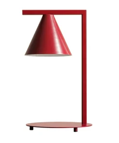 Designerska, czerwona lampa stołowa do biura 1108B15 z serii FORM*Sklep Kaja Hot