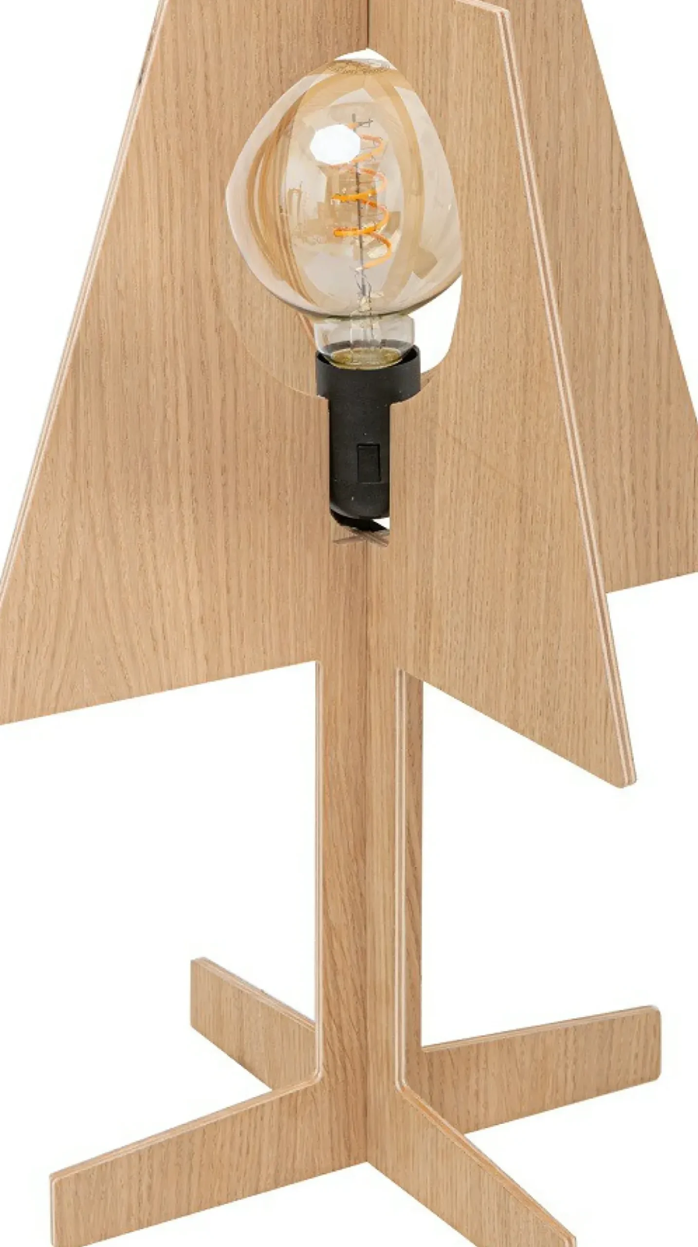 Designerska, drewniana, minimalistyczna lampka 4113603 z serii OAK*Sklep Kaja Store