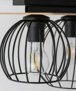 Outlet Sklep Kaja Designerska, druciana lampa sufitowa SIG 32360 z serii CYBER PROSTOKĄT