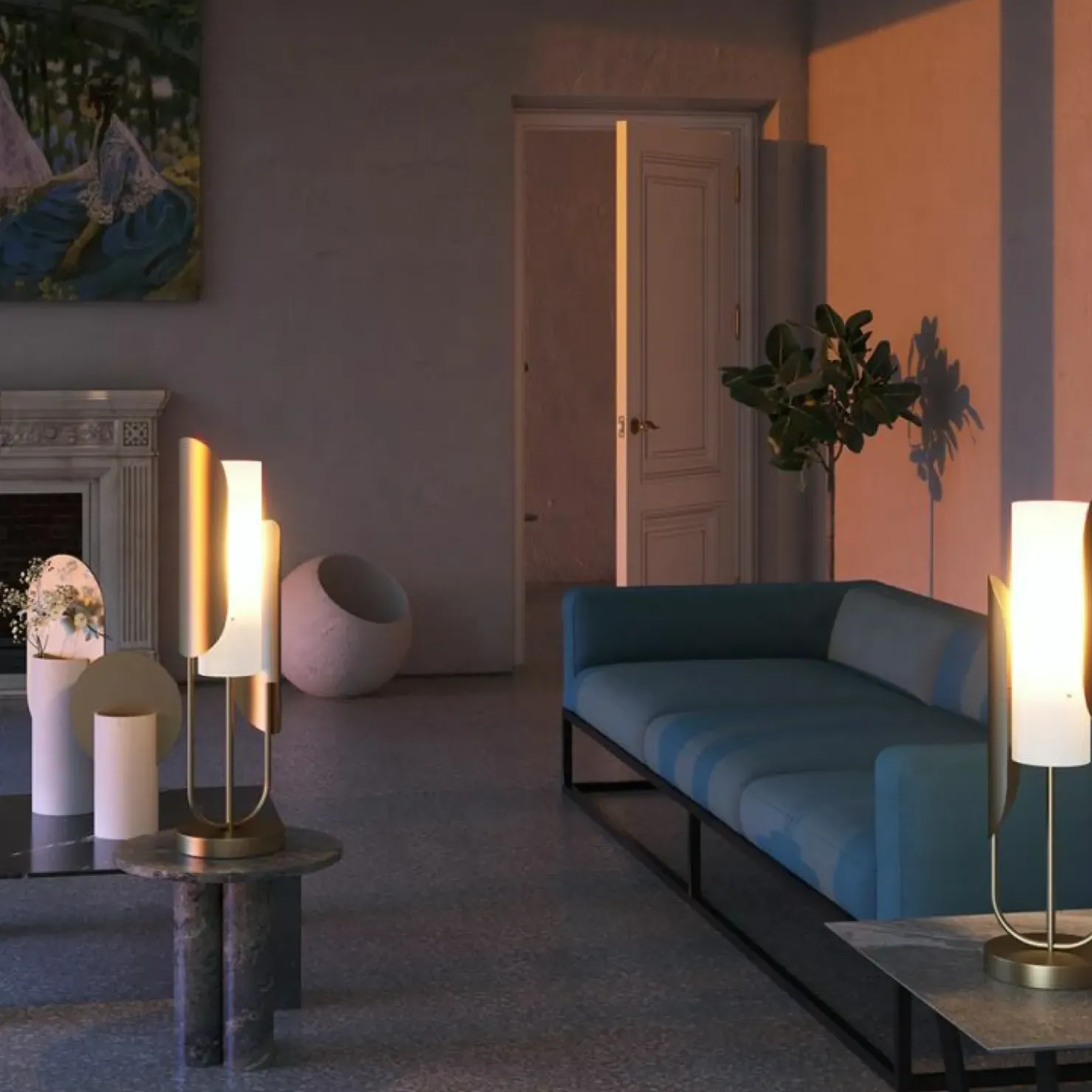 Designerska, elegancka lampka stołowa Z014TL-01G z serii СIPRESSO*Sklep Kaja Discount