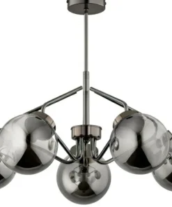 Discount Sklep Kaja Designerska, grafitowa lampa na sztywnym zwisie AL 63180 serii BARSUM