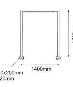 Designerska lampa do oświetlenia ogrodu 164cm ANT 9933 TAKETA | Kaja*Sklep Kaja Cheap