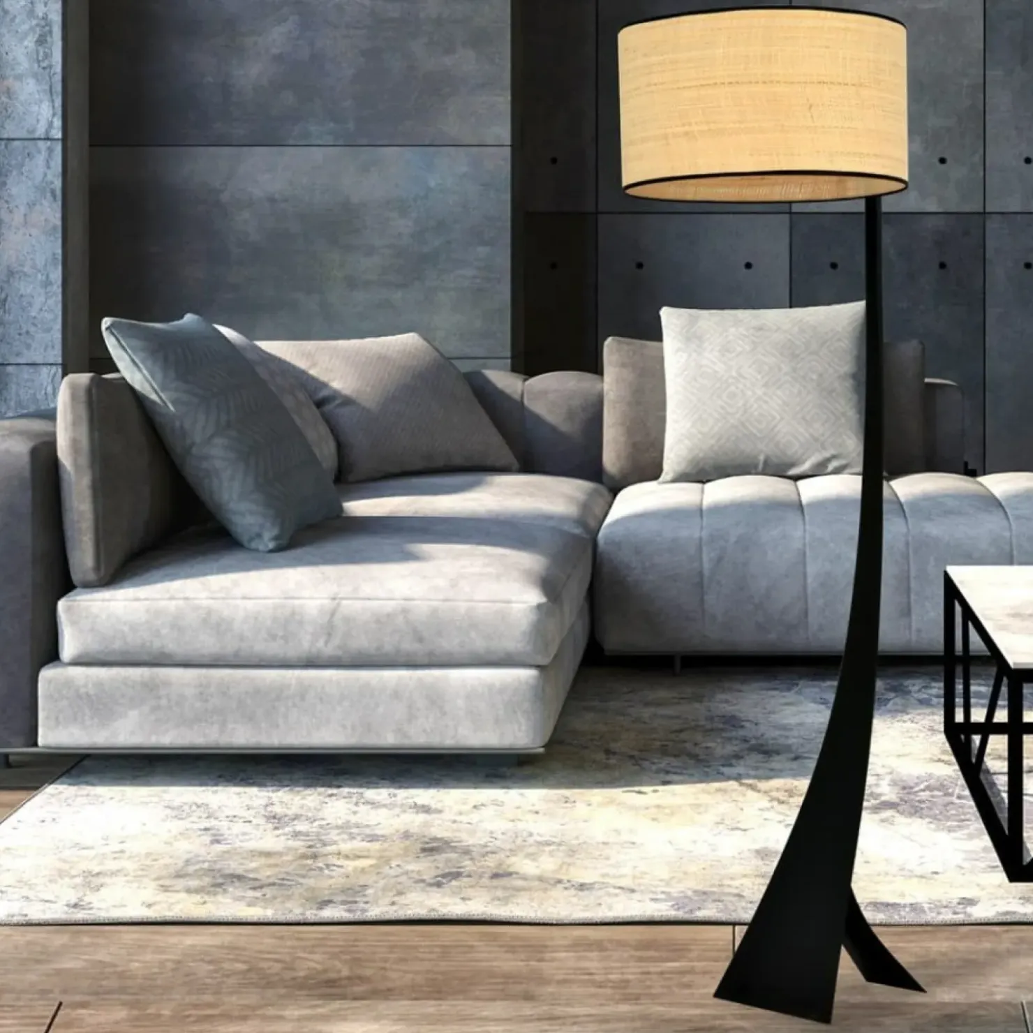 Designerska lampa podłogowa z abażurem 1157/LP1 ESTRELLA | Kaja*Sklep Kaja Store