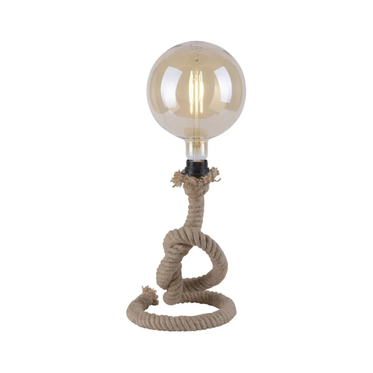 Designerska lampa stołowa, zawinięty sznur 15480-18 z serii ROPE*Sklep Kaja Cheap