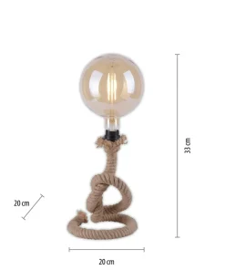Designerska lampa stołowa, zawinięty sznur 15480-18 z serii ROPE*Sklep Kaja Cheap